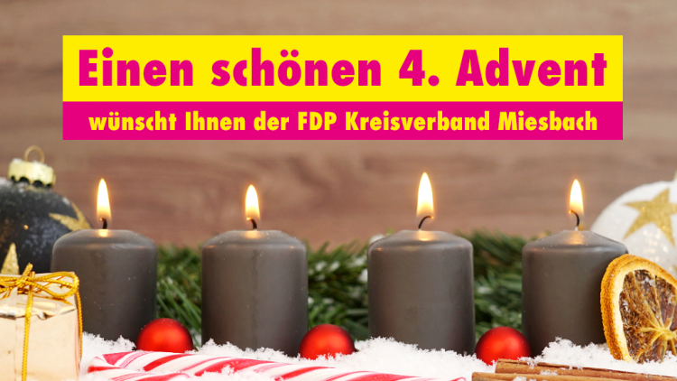 Einen schönen 2. Advent wünscht Ihnen der FDP-Kreisverband Miesbach!